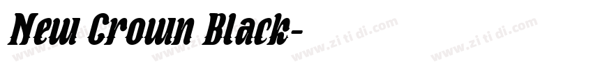 New Crown Black字体转换